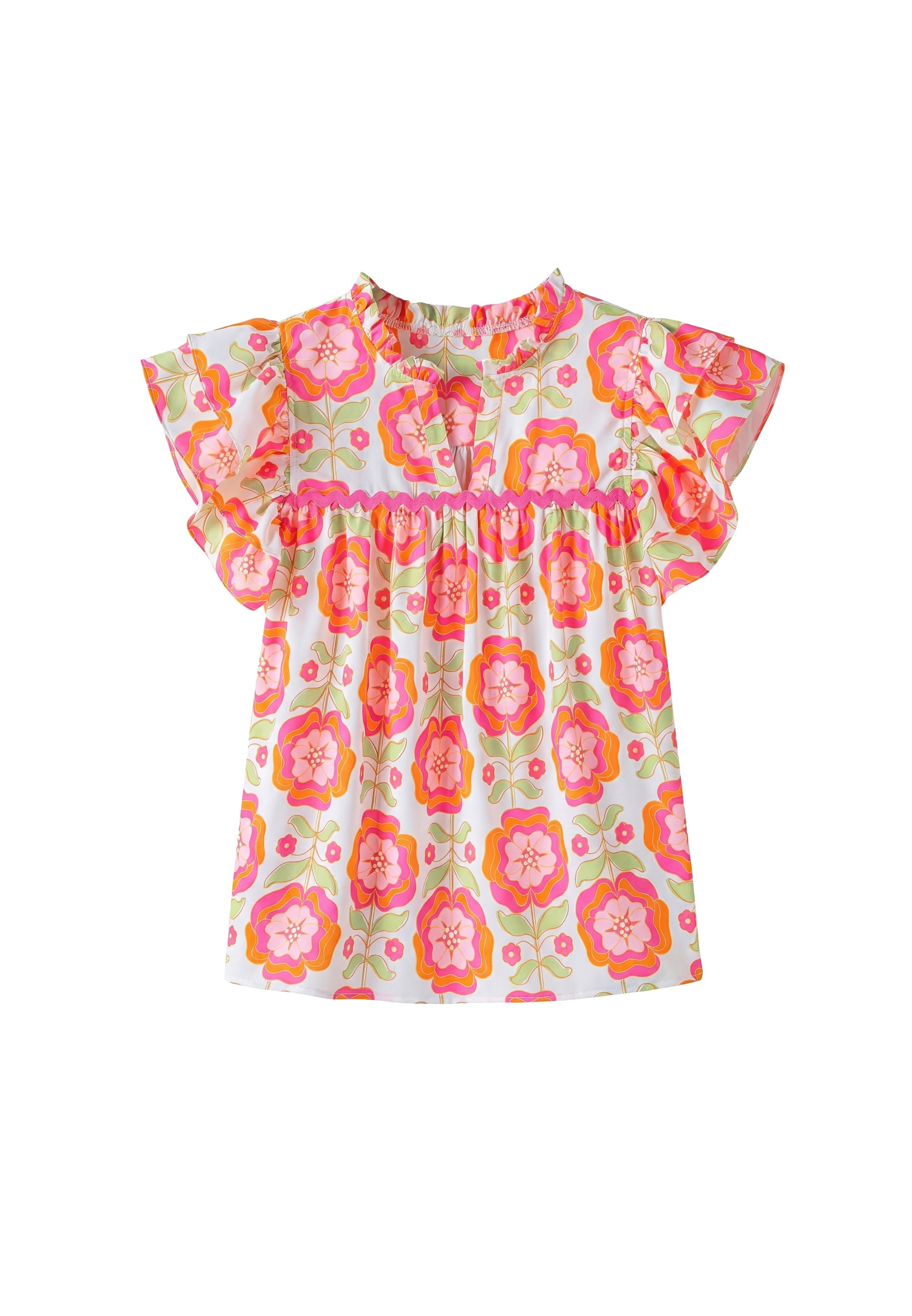 IZIA Blouse in Wit: voorkant