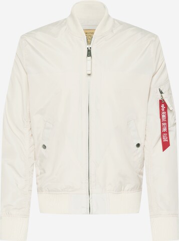 ALPHA INDUSTRIES Overgangsjakke 'MA-1 TT' i hvid: forside