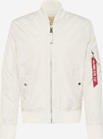 ALPHA INDUSTRIES Демисезонная куртка 'MA-1 TT' в Белый: спереди