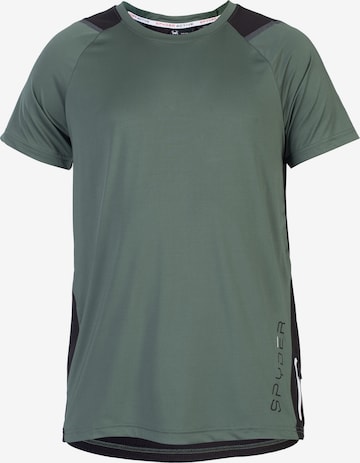 žalia Spyder Sportiniai marškinėliai: priekis
