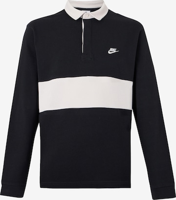 juoda Nike Sportswear Marškinėliai 'CLUB': priekis