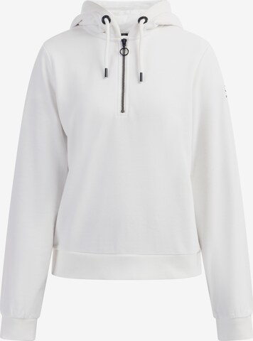 Sweat-shirt DreiMaster Maritim en blanc : devant