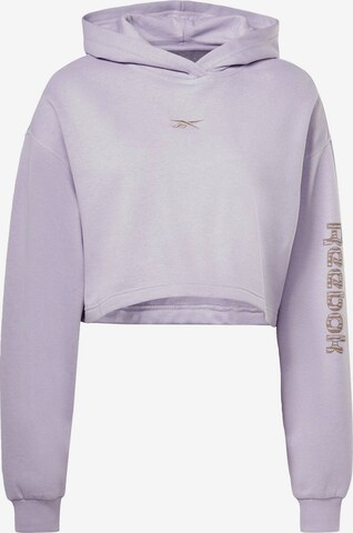 Reebok Athletic Sweatshirt in Purple: front