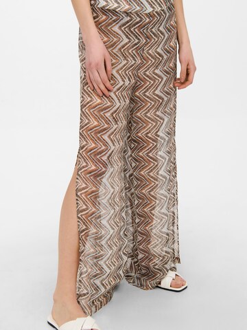 ONLY Wide leg Pants 'Anna' in Brown