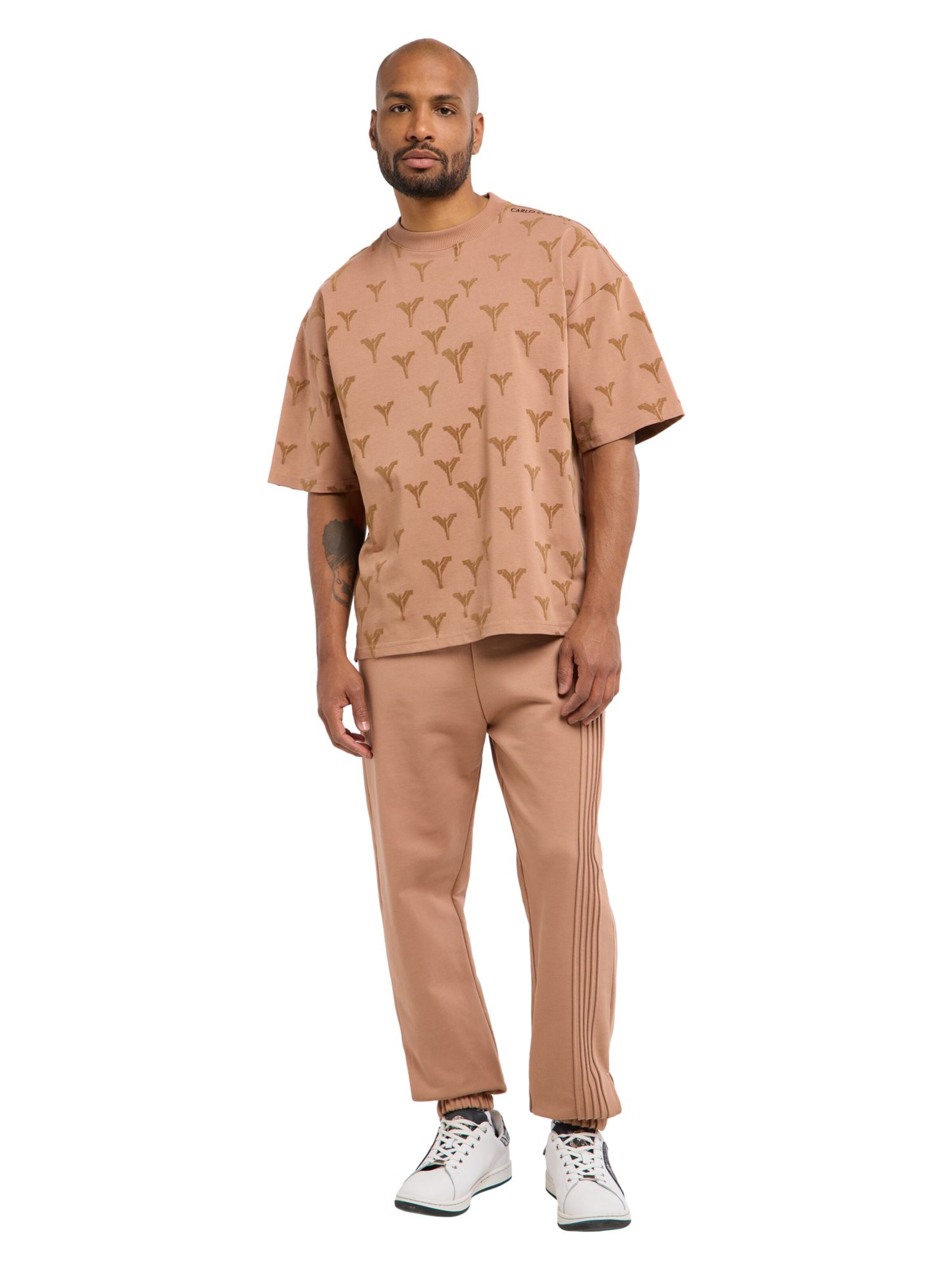 Carlo Colucci Regular Hose 'Fattor' in Braun