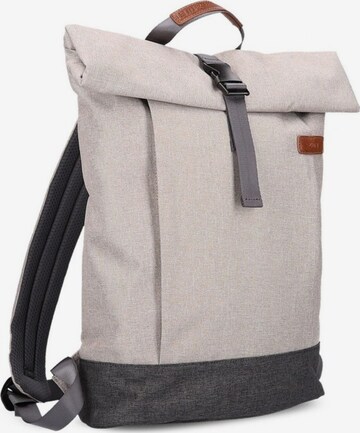 ZWEI Backpack in Grey: front