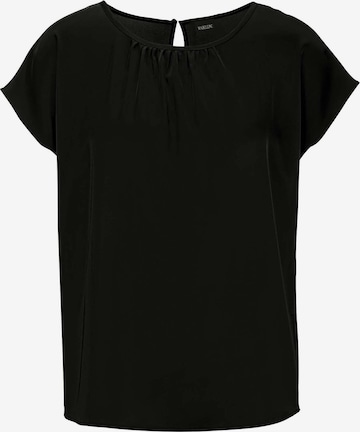 Chemisier MADELEINE en noir : devant