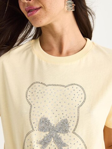 T-shirt Bianco Lucci en jaune