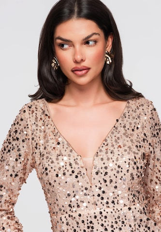 Ombre Avondjurk in Bruin