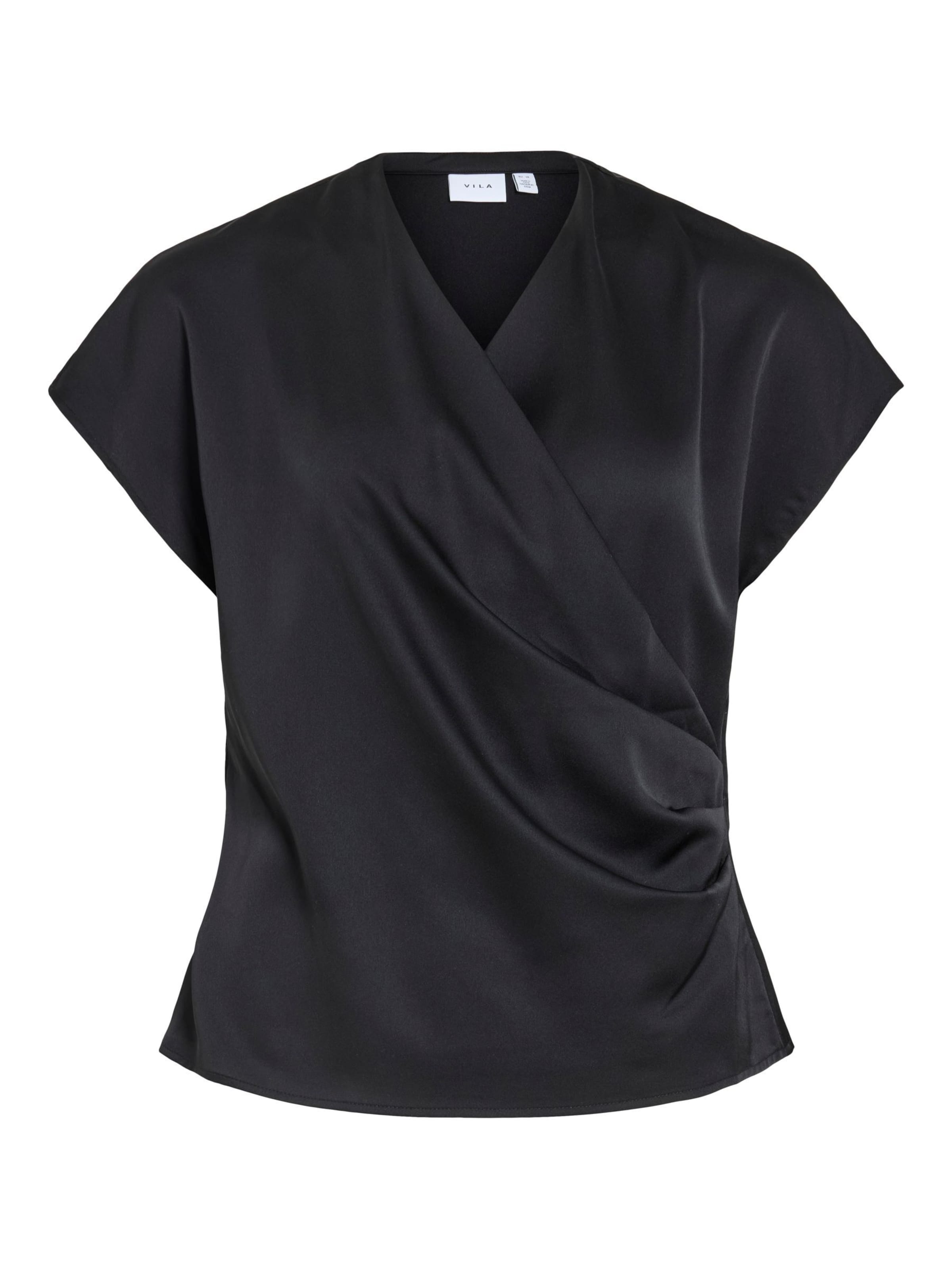 VILA Bluse 'VIElette' i sort: forside
