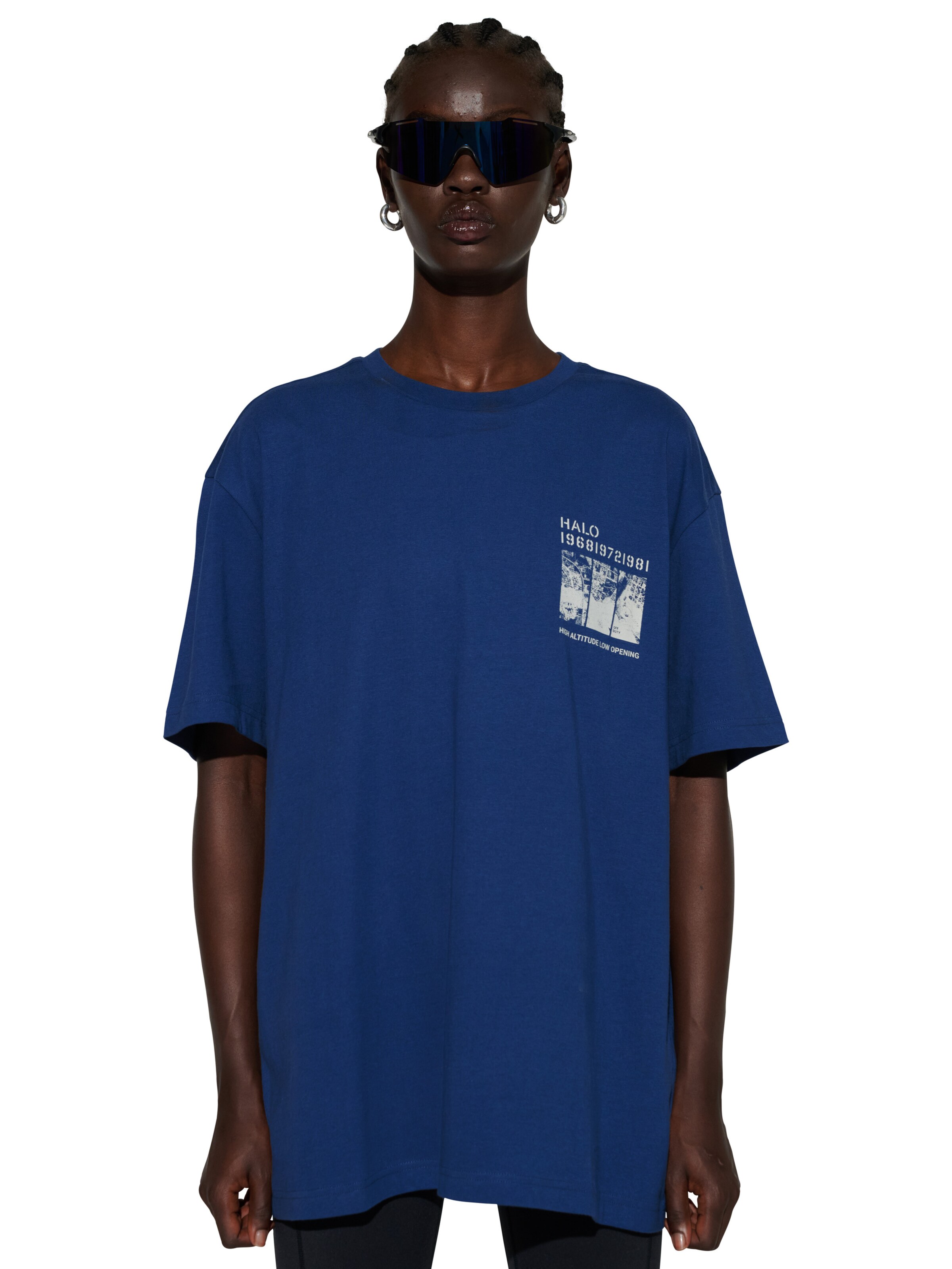 HALO Shirt 'Map' in Blauw