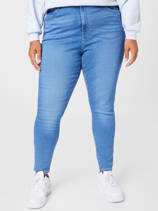 Levi's® Plus Skinny Jeans 'Plus Mile High SS' in Blue Denim