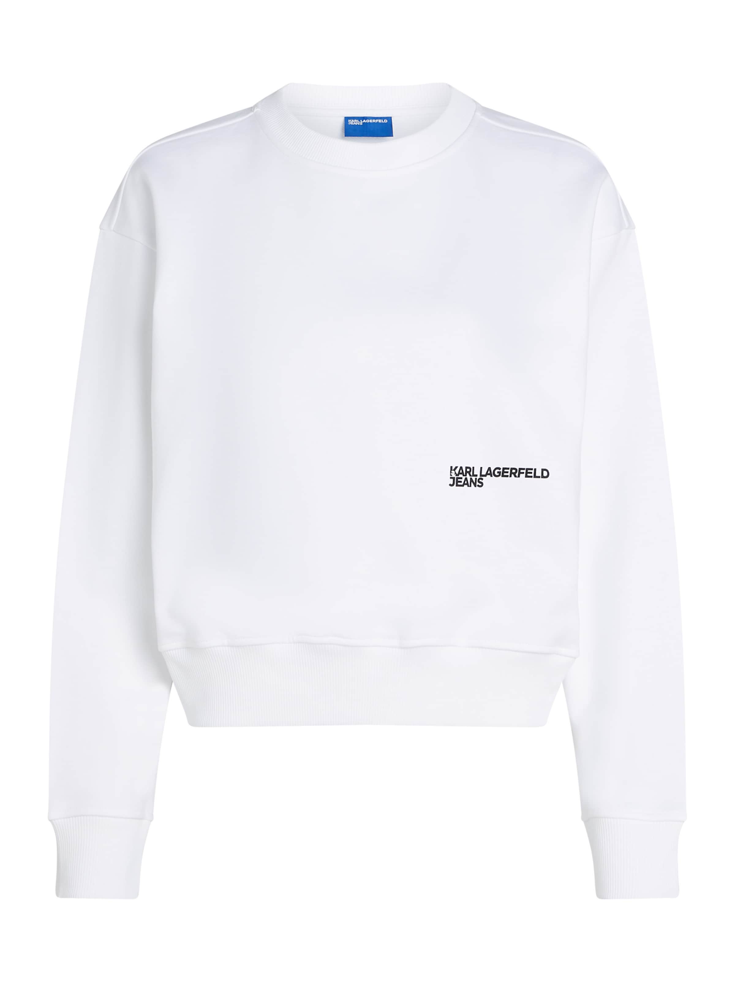 Sweat-shirt KARL LAGERFELD JEANS en blanc : devant