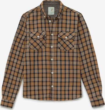 By Diess Collection - Ajuste regular Camisa en marrón: frente
