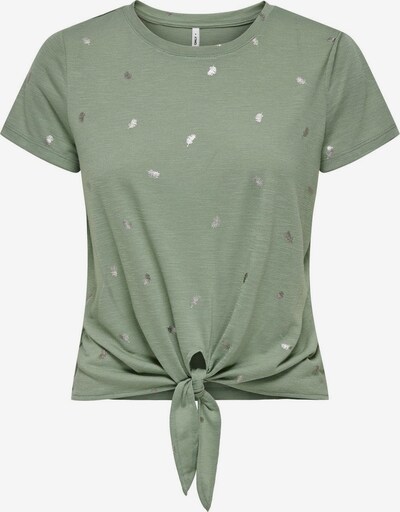 ONLY T-Shirt 'ISABELLA' in grau / dunkelgrau / grün / weiß, Produktansicht
