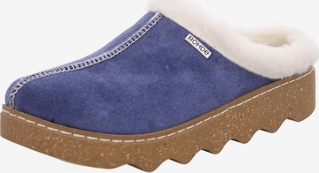 ROHDE Hausschuh in Blau: Vorderseite