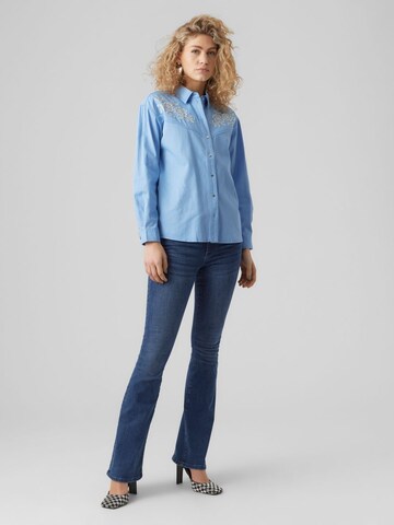 VERO MODA Bluse in Blau