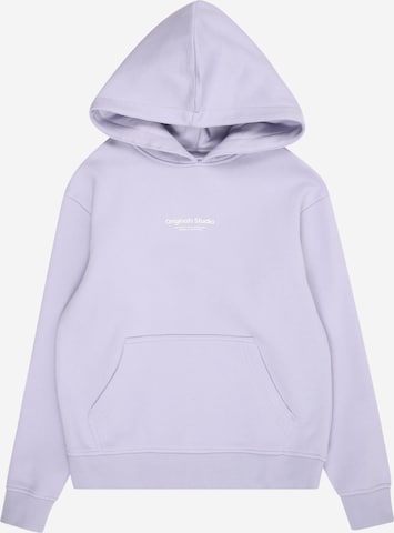 Jack & Jones Junior Collegepaita 'JORVesterbro' värissä lila: etupuoli