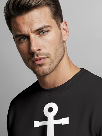 Neverless Sweatshirt 'Anker V2'‌‌‌‌‌‌‌‌ in Schwarz