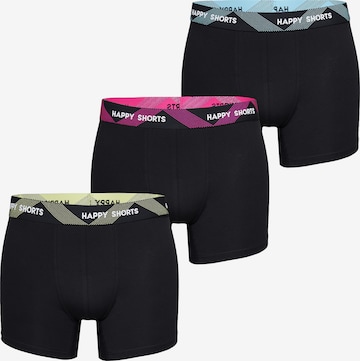 Boxers Happy Shorts en noir : devant