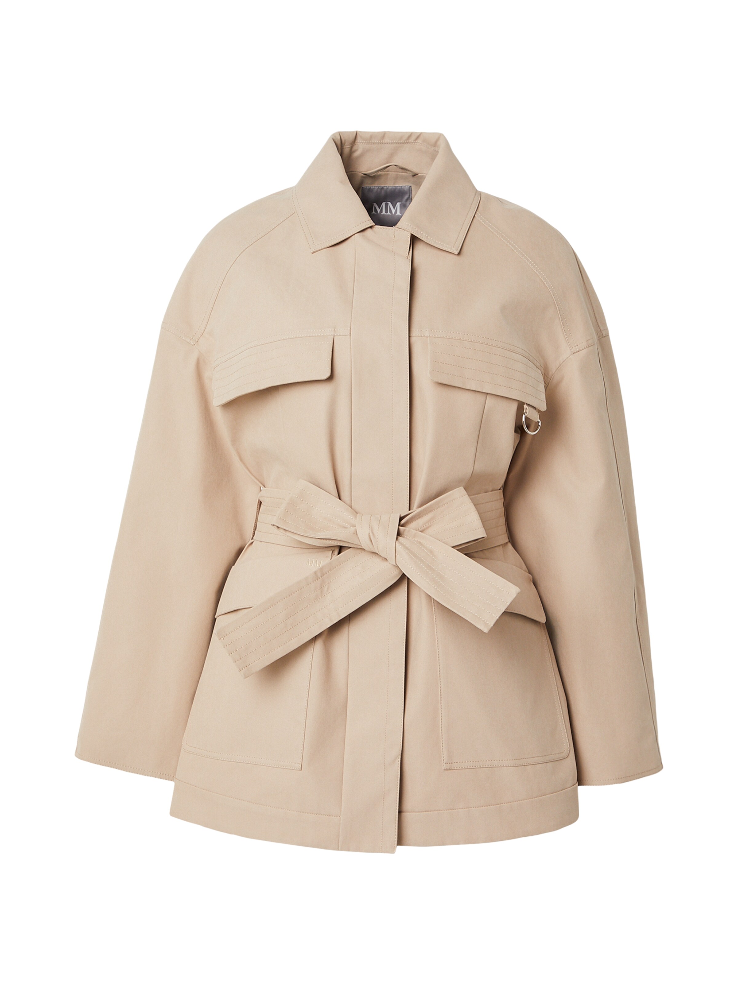 MM by Max Mara Manteau mi-saison 'RAFIA' en beige, Vue avec produit