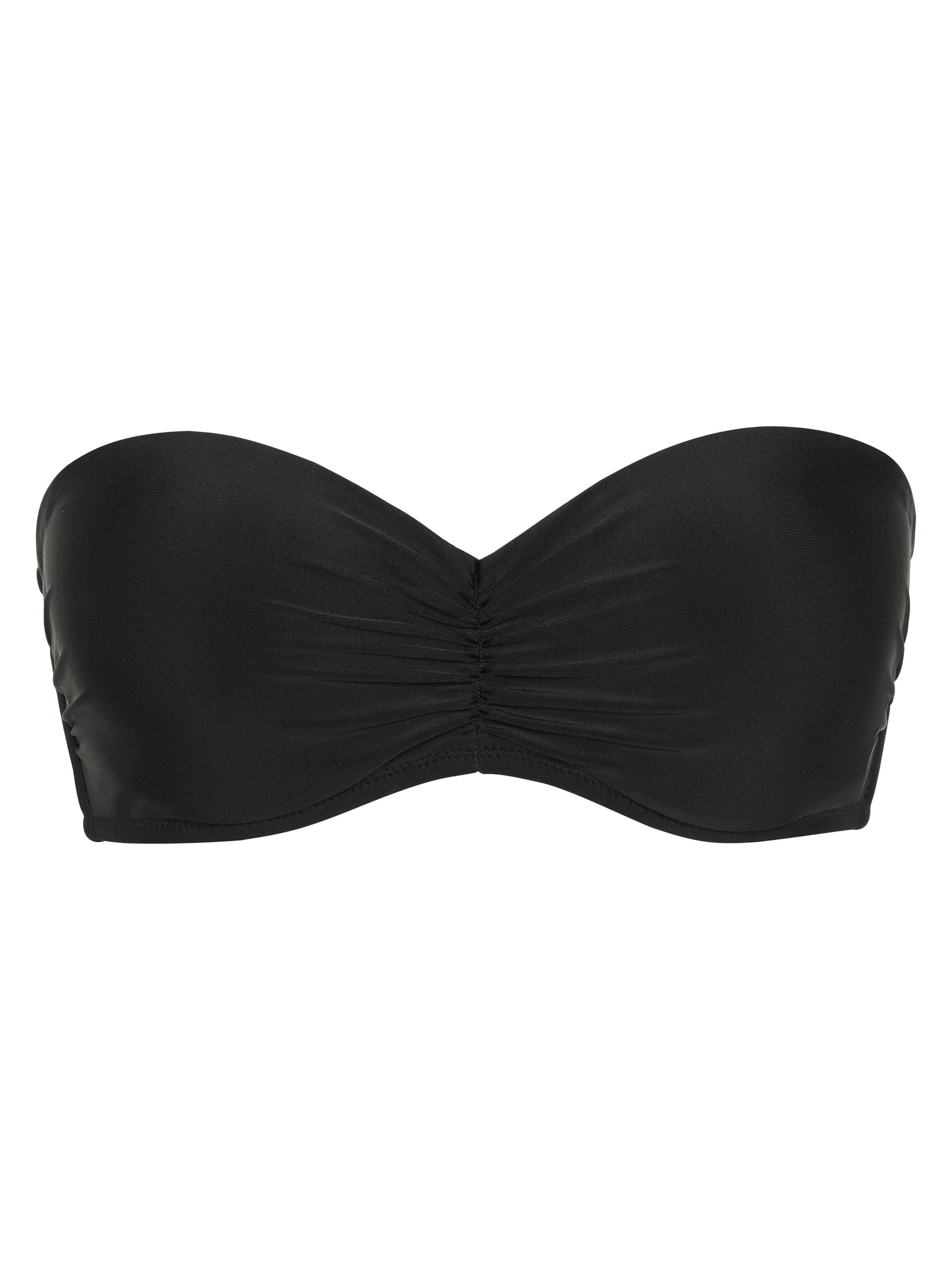 CHIEMSEE Bandeau Bikinitop in Schwarz: Vorderseite