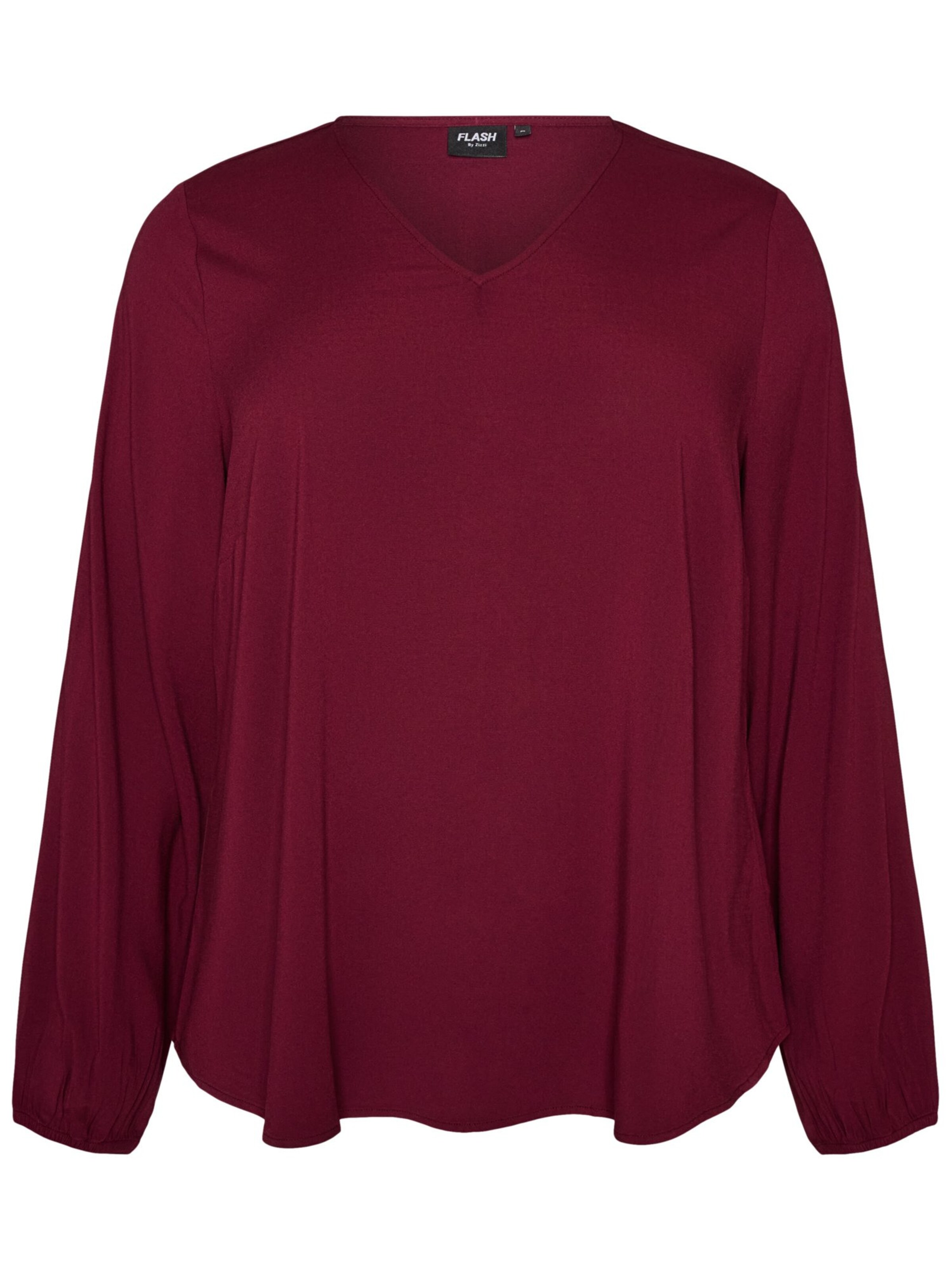 Zizzi Bluza 'LENNI' veličine XL-XXL u boja vina, Pregled proizvoda