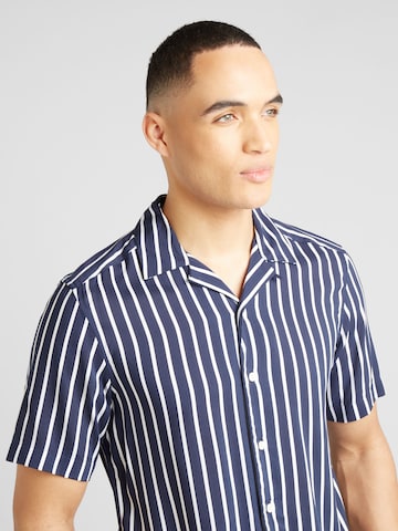 Only & Sons Regular fit Button Up Shirt 'WAYNE' in Blue