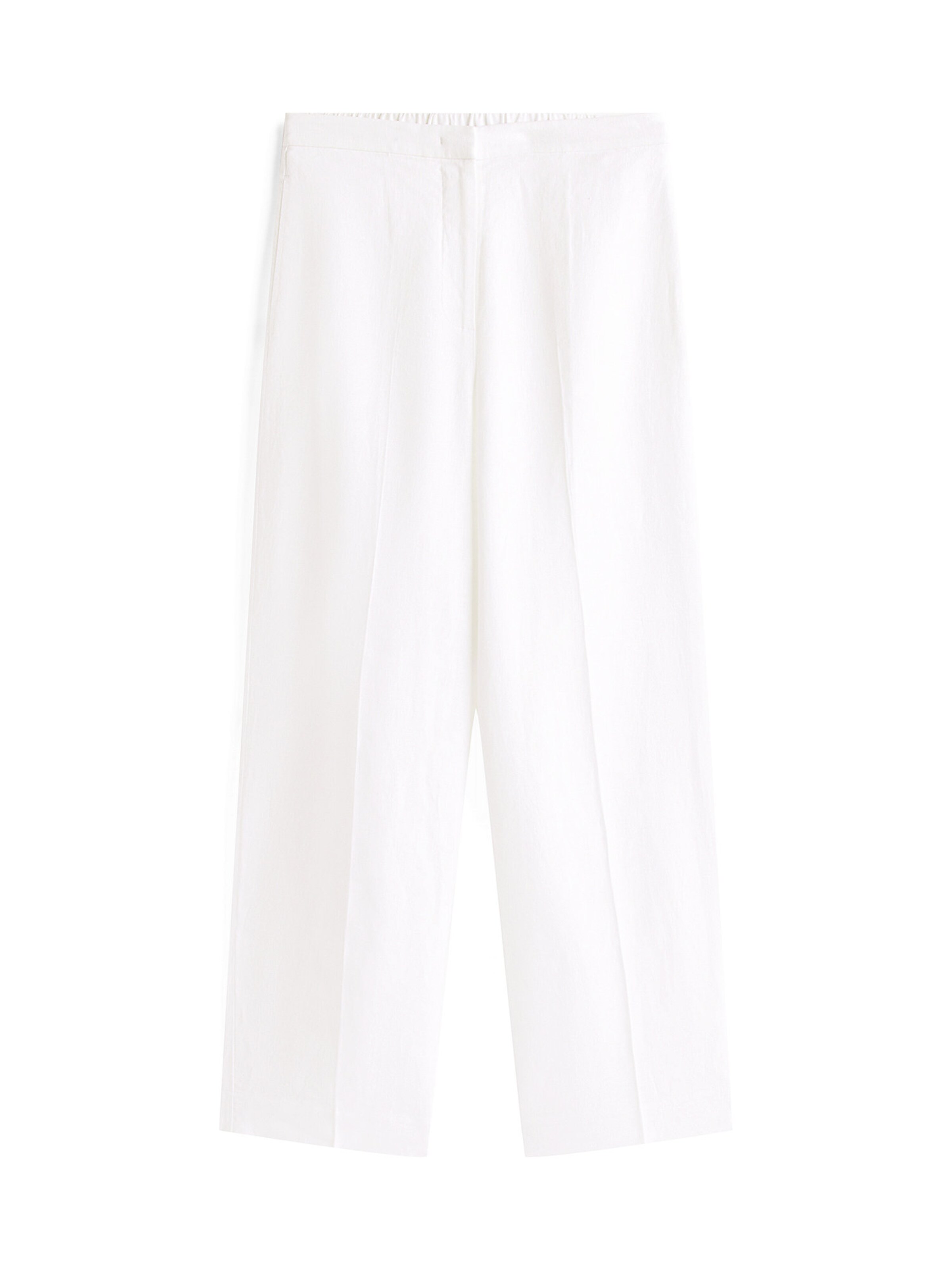 Loosefit Pantalon TOMMY HILFIGER en blanc : devant
