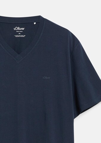 s.Oliver Men Big Sizes Shirt in Blue