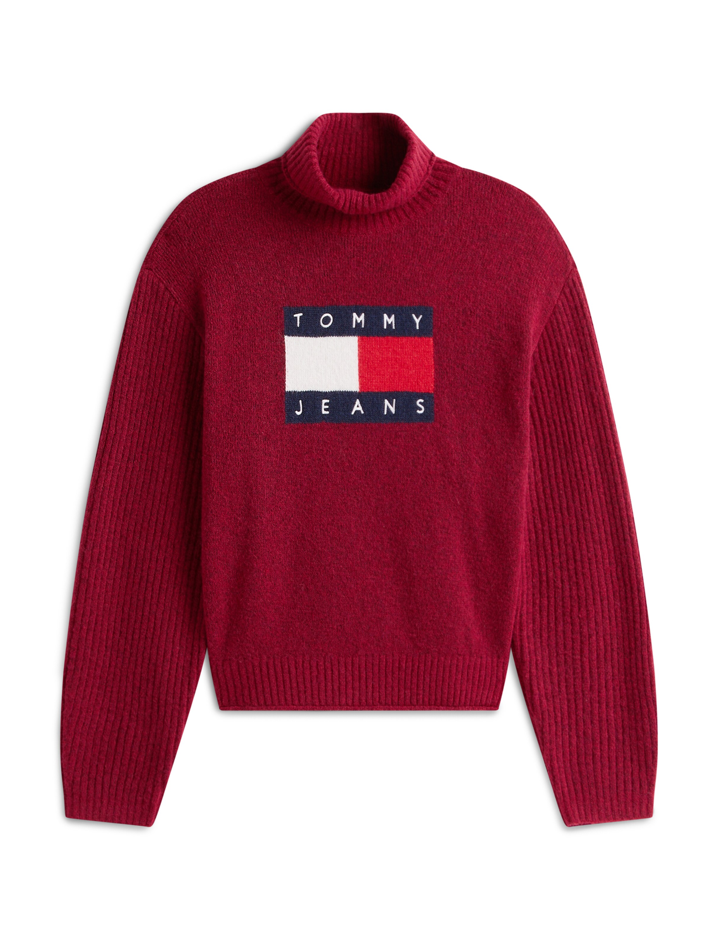 Pull-over Tommy Jeans en violet : devant
