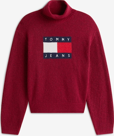 Megztinis iš Tommy Jeans, spalva – tamsiai mėlyna / uogų spalva / raudona / balta, Prekių apžvalga