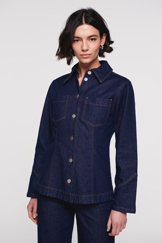 Aligne Blouse 'Harlem' in Blue: front