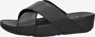 Sandales FitFlop en noir : devant