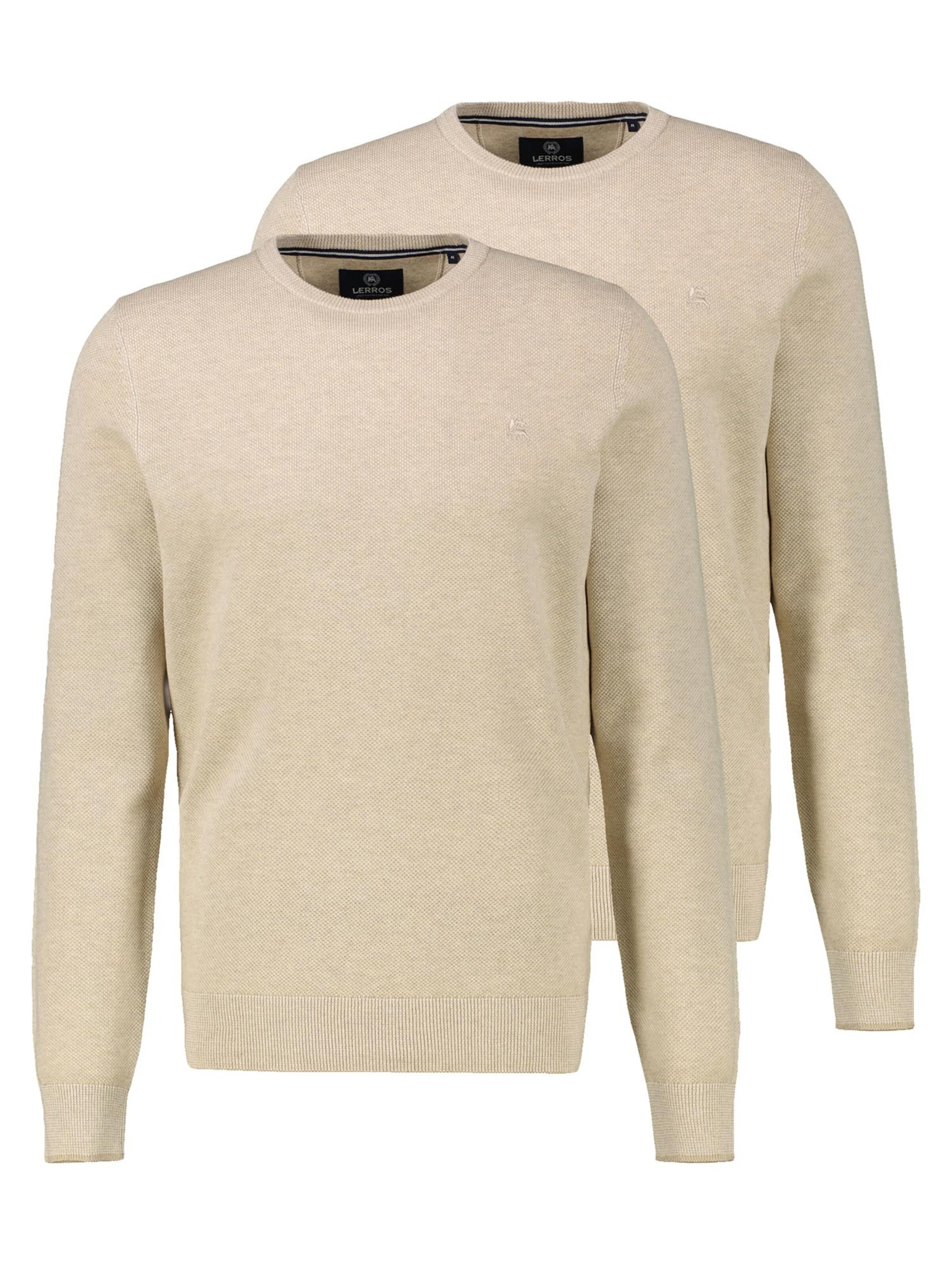 LERROS Sweater 'Basic' in Beige: front