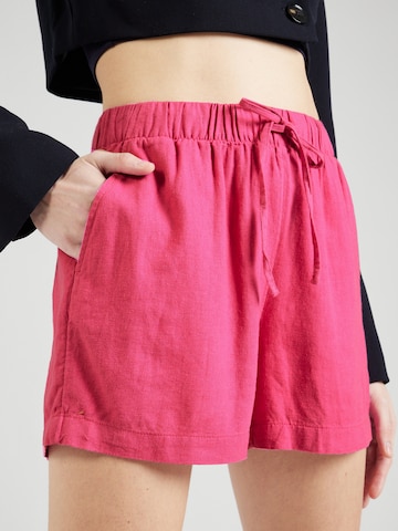ONLY Normalny krój Spodnie 'CARO' w kolorze różowy
