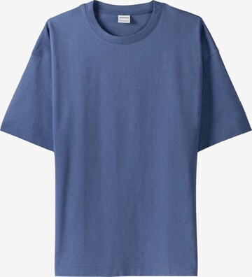 T-Shirt Bershka en bleu : devant