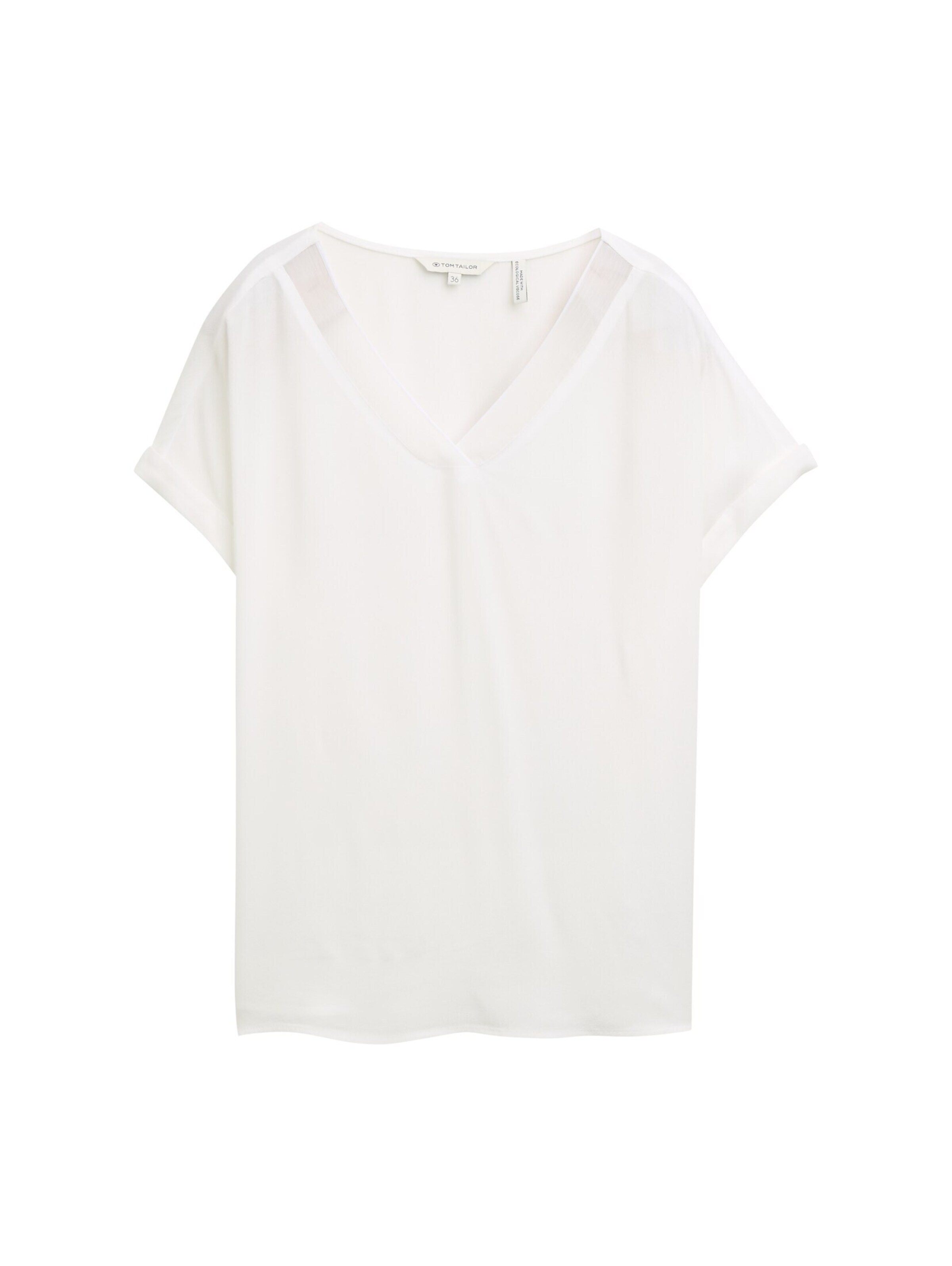 TOM TAILOR Bluse in Weiß: Vorderseite