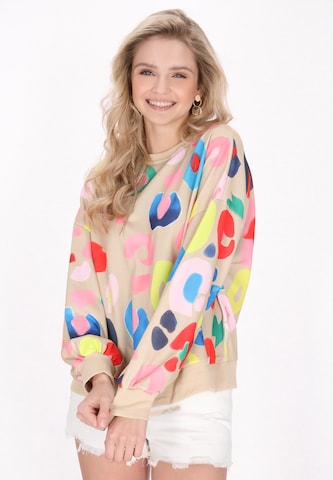 Sweat-shirt IZIA en vert : devant