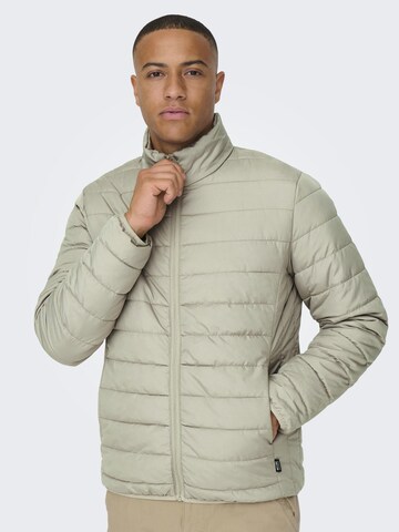 Veste mi-saison Only & Sons en vert