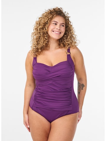 Invisible Maillot de bain Swim by Zizzi en violet : devant