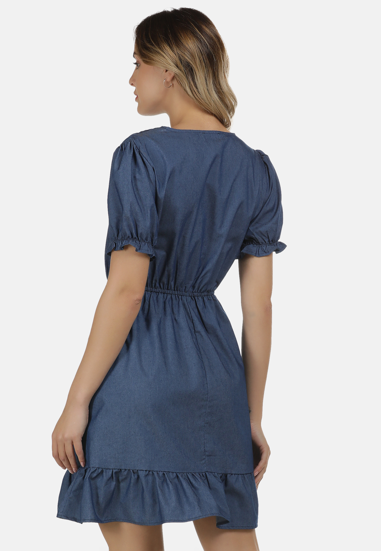 DreiMaster Vintage Kleid in Nachtblau 