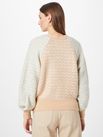 SECOND FEMALE Knit Cardigan in Beige