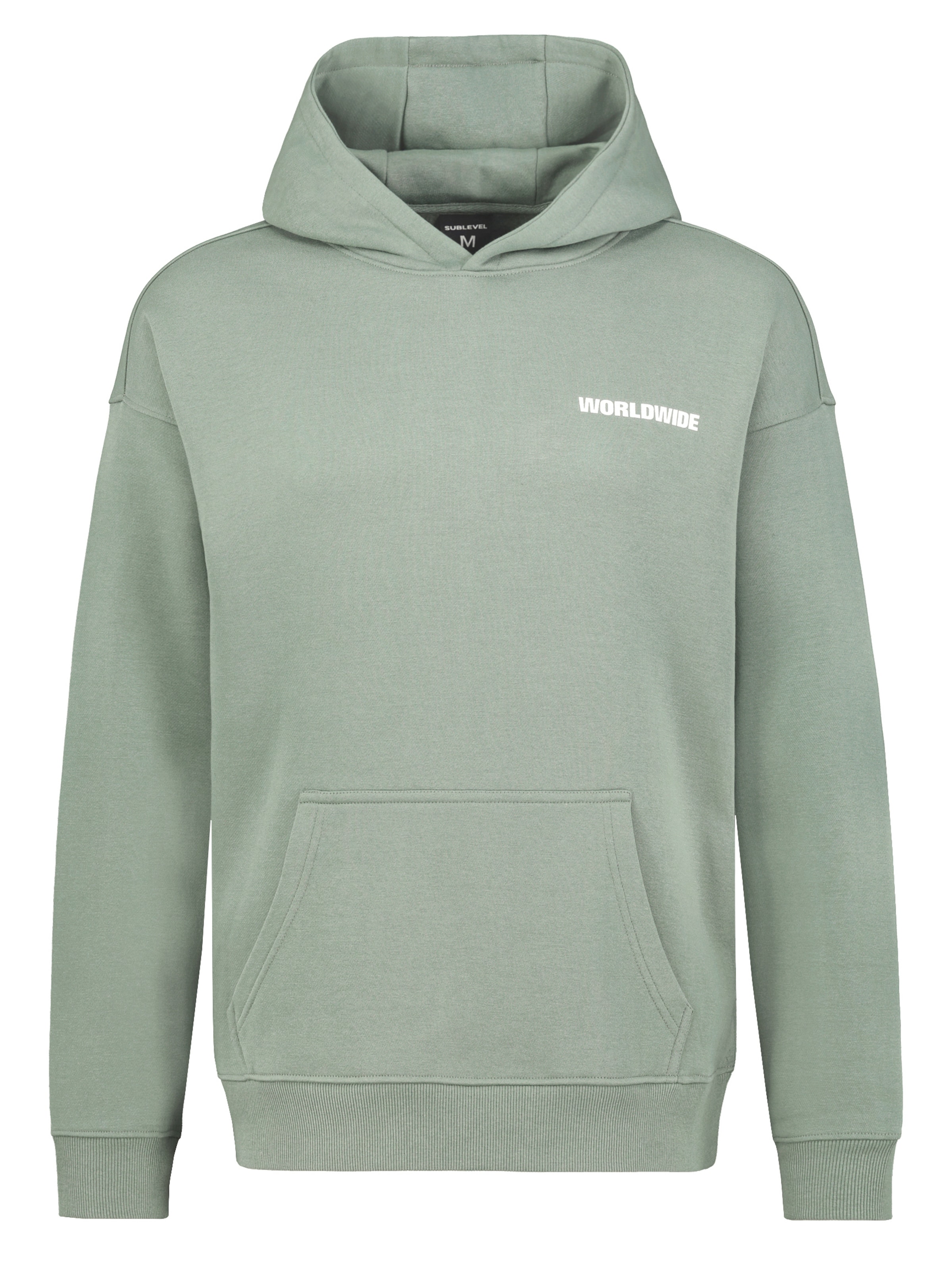 Sublevel Sweatshirt 'Worldwide' in Groen: voorkant