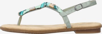 Rieker T-Bar Sandals in Green