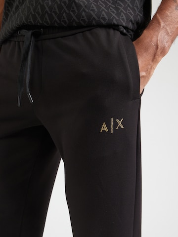 ARMANI EXCHANGE Tapered Housut värissä musta