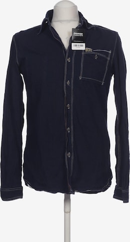 WRANGLER Button Up Shirt in M in Blue: front