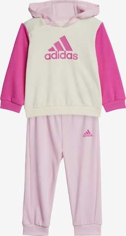 ADIDAS SPORTSWEAR Športna trenirka 'Essentials' | roza barva: sprednja stran