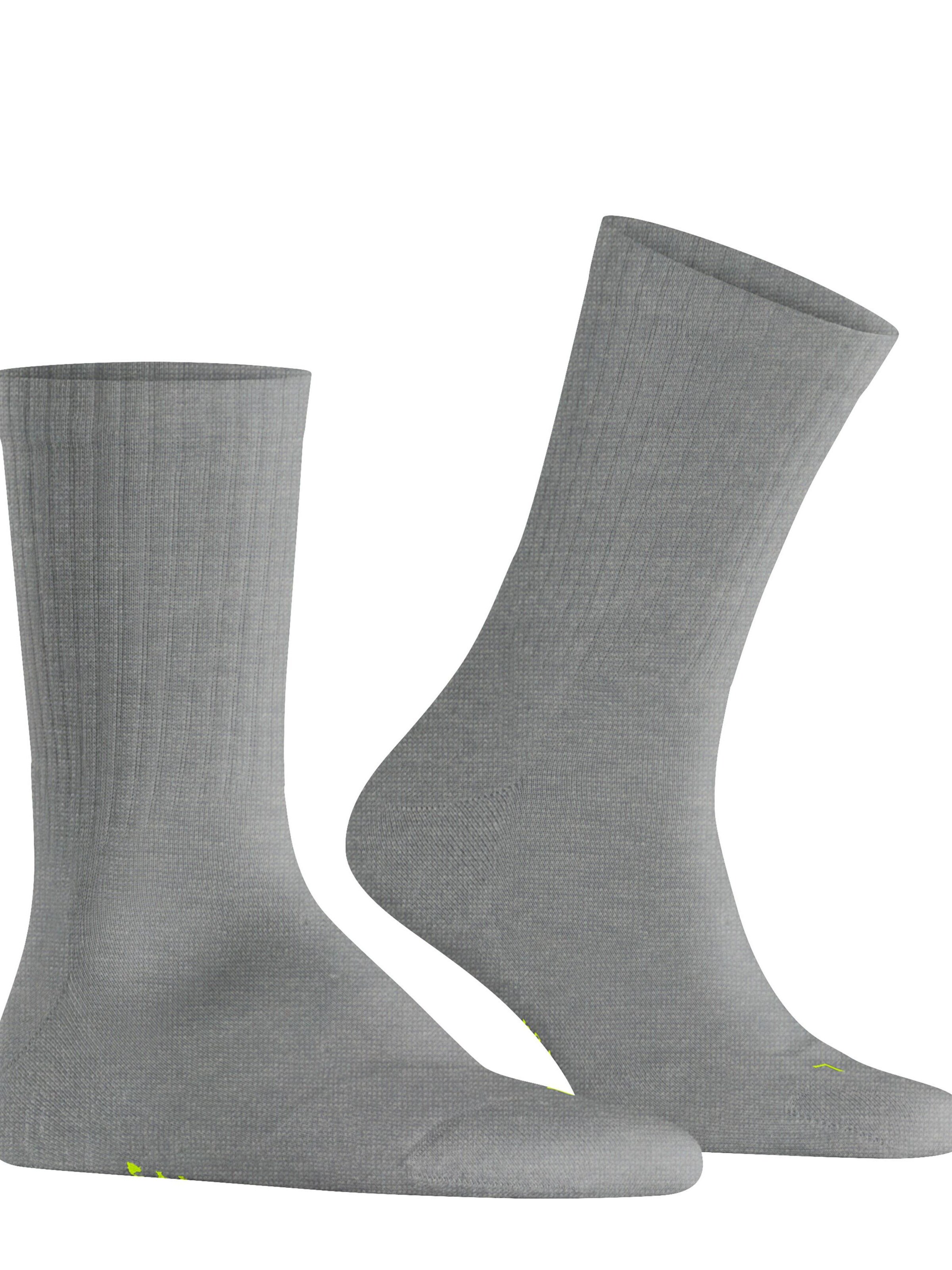 FALKE Socks 'Run Rib Crew' in Grey