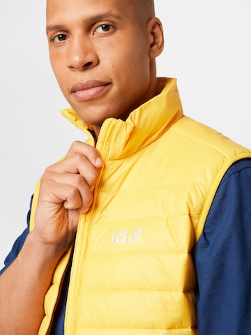 Gilet sportivo di JACK WOLFSKIN in giallo